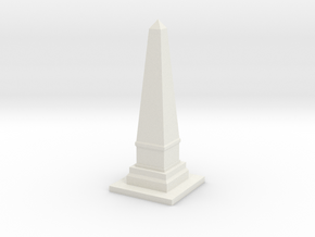 Obelisk Monument 1/43 in White Natural Versatile Plastic