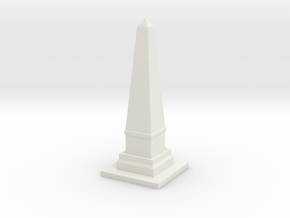 Obelisk Monument 1/120 in White Natural Versatile Plastic