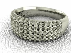Pave dress ring NO STONES SUPPLIED in 14k White Gold
