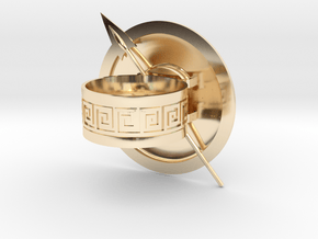 Spartan Soldier Ring in 14k Gold Plated Brass: 10 / 61.5