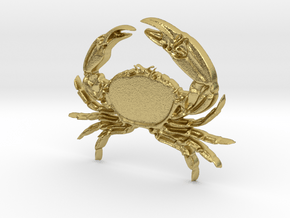 Creator Pendant crab in Natural Brass