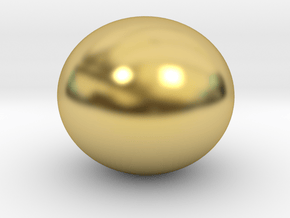 Baroque pearl in Polished Brass