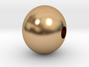 Baroque pearl | with 2mm hole in Polished Bronze