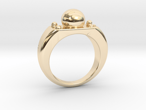 Dew ring in 14k Gold Plated Brass: 6 / 51.5