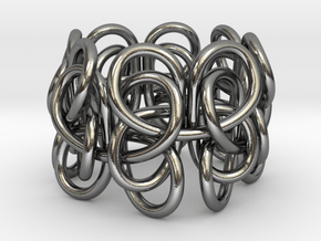 Pastafarian Knot in Polished Silver