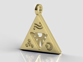 Zelda-Triforce Pendant in 14K Yellow Gold
