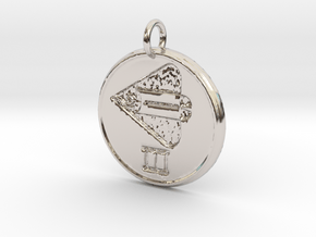 Riven Pendant Set - Fish (1 of 5) in Rhodium Plated Brass