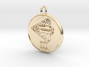 Riven Pendant Set - Fish (1 of 5) in 14k Gold Plated Brass