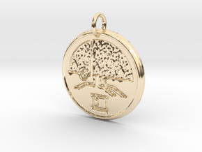 Riven Pendant Set - Scarab (2 of 5) in 14k Gold Plated Brass