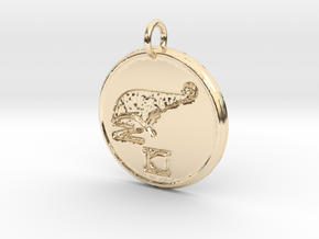 Riven Pendant Set - Frog (3 of 5) in 14k Gold Plated Brass