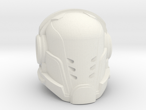 Paladin helmet 40mm High in White Natural Versatile Plastic