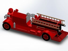 1927 ATHERN FOX FIRE TRUCK in Tan Fine Detail Plastic