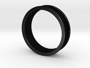 Customizable Ring (Size 9) in Matte Black Steel