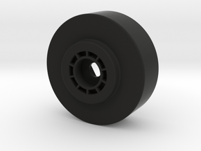 1/24 Offroad style rim. (7mm hex style) in Black Natural Versatile Plastic