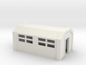 Trackside Shed in White Natural Versatile Plastic