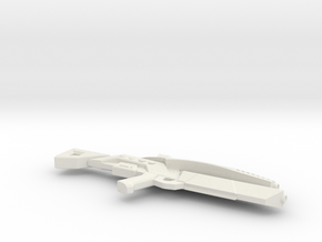1:12 Miniature M-8 Avenger Rifle - Mass Effect 3 in White Natural Versatile Plastic