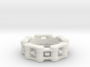 Bicycle Chain Ring 6.5mm in White Natural Versatile Plastic