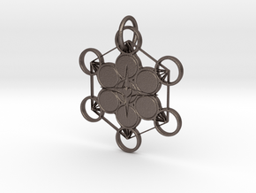 Source Light Unity Pendant in Polished Bronzed-Silver Steel