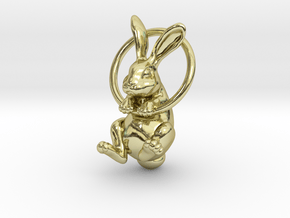Bunny in 18k Gold Plated Brass