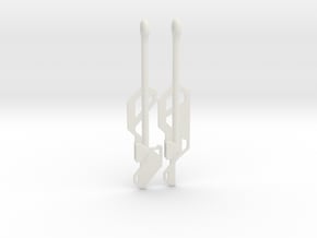 Jedi Temple Guard Keys (set of two) in White Natural Versatile Plastic