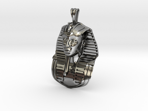 Egyptian Pharaoh in Polished Silver