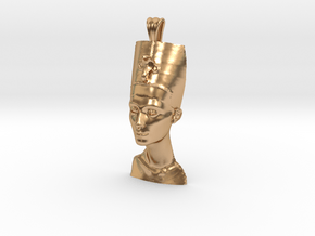 Nefertiti Pendant in Polished Bronze