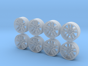 Kwame 12x5mm 1/43 Scale Wheels in Smooth Fine Detail Plastic