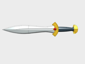 10x Energy Sword: Xiphos (No Hand) in Tan Fine Detail Plastic
