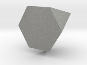 Truncated Tetrahedron - 1 Inch - Rounded V1 in Gray PA12