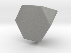 Truncated Tetrahedron - 1 Inch - Rounded V2 in Gray PA12