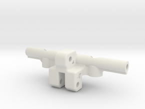 Link Riser w Sway Bar Mount for AR60 in White Natural Versatile Plastic