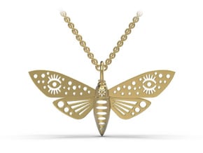 Butterfly pendant in 18k Gold Plated Brass