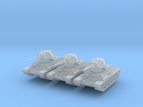 T-34-76 1941 fact. 183 late (x3) 1/200 in Smooth Fine Detail Plastic