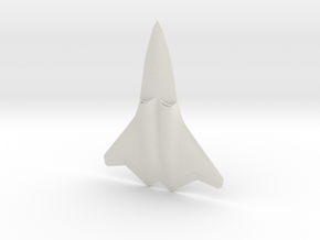 F/A-XX Sixth Gen Fighter (Cranked Arrow variant) in White Natural Versatile Plastic: 1:160 - N