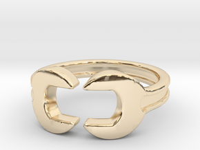 Wrench ring [sizable ring] in 14K Yellow Gold