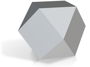 Cuboctahedron - 1 Inch in Tan Fine Detail Plastic
