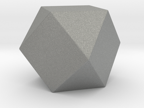 Cuboctahedron - 1 Inch - Rounded V1 in Gray PA12