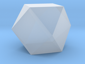 Cuboctahedron - 10 mm in Smooth Fine Detail Plastic