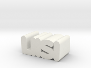 Liisi in White Natural Versatile Plastic