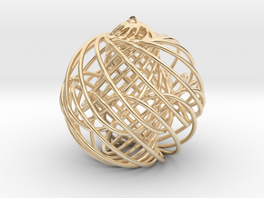 Christmas Ornament in 14k Gold Plated Brass