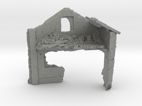 1/144 Brick Building Ruin in Gray PA12