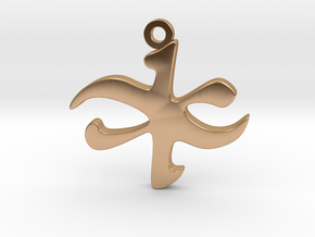 Universal Power Symbol in Polished Bronze