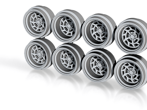 7K Circ 8-5 Hot Wheels Rims in Tan Fine Detail Plastic