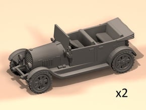 1/100 WW1 cars in Tan Fine Detail Plastic