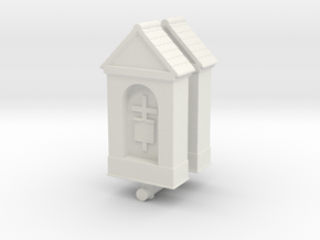 Small Chapel (x2) 1/120 in White Natural Versatile Plastic