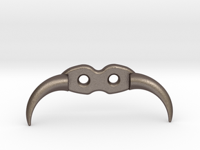 Bull horns | Hanger for keys in Polished Bronzed-Silver Steel