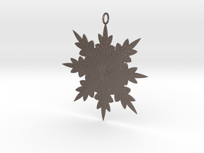 Snowflake in Polished Bronzed-Silver Steel: Small