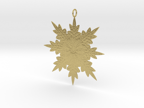 Snowflake in Natural Brass: Small