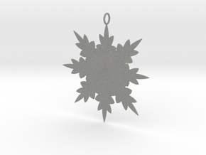 Snowflake in Gray PA12: Medium