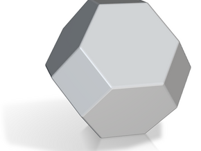 Truncated Octahedron - 1 Inch - Rounded V2 in Tan Fine Detail Plastic